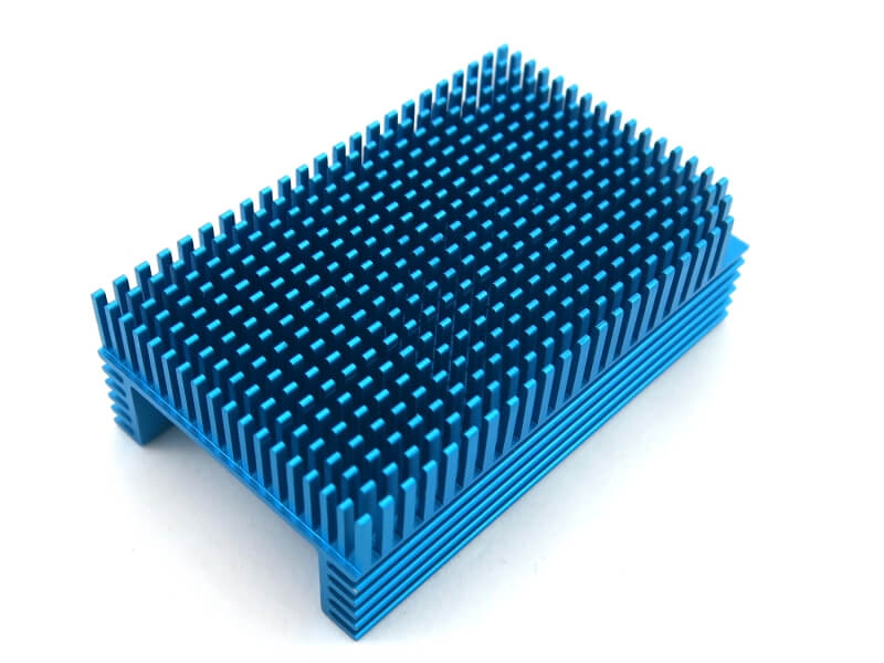 Blue Anodized BGA Heat Sink