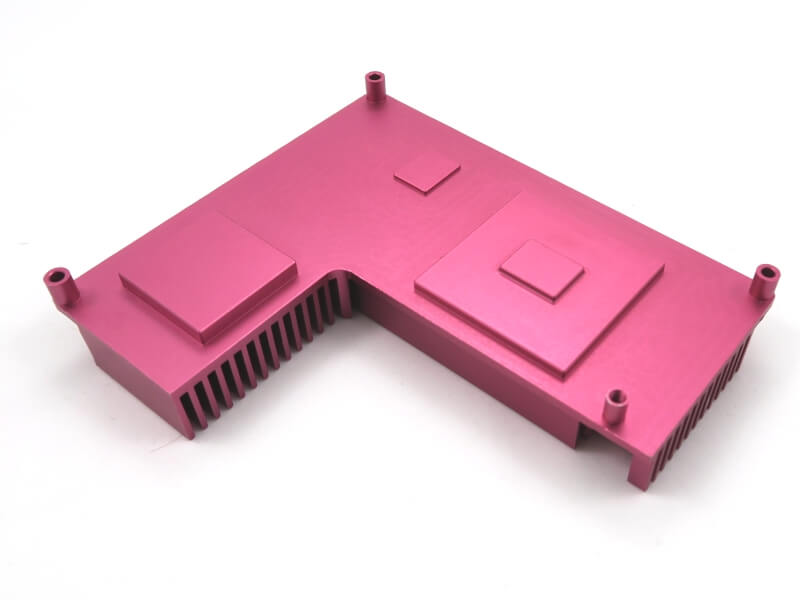 Red Anodized BGA Heat Sink