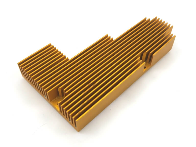 Yellow Anodized BGA Heat Sink